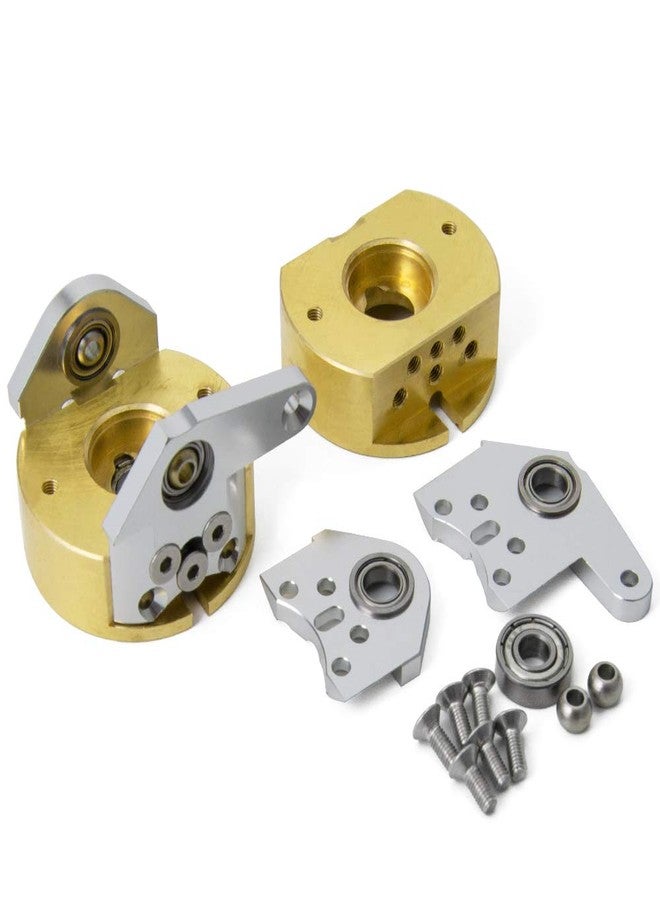 QUE-T 1 Pair Brass Steering Knuckles Weight for 1/10 Scale RC Wraith Axial 90018 Crawler Car - Image 3